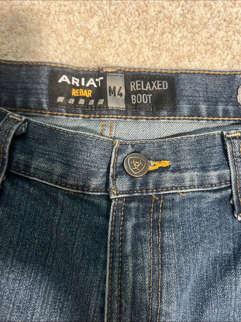 Ariat Dark Blue Bootcut Men’s Jeans - Picture 2 of 7